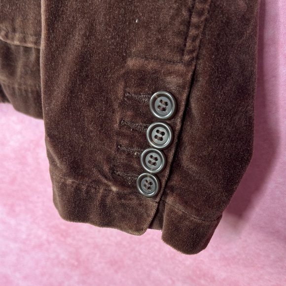 192. Great Northwest Clothing Company Deep Brown Velvet Blazer L - Picture 6 of 6